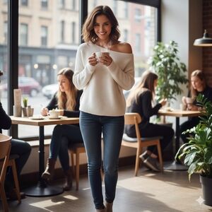 Forever 21 off the shoulder sweater